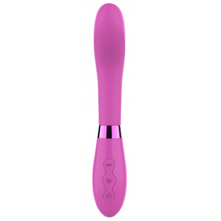 Vibromasseur Incurvé - Milkshake Dance Fuchsia - Waterproof - Rechargeable - 11 cm / Ø 3,5 cm - Toyjoy
