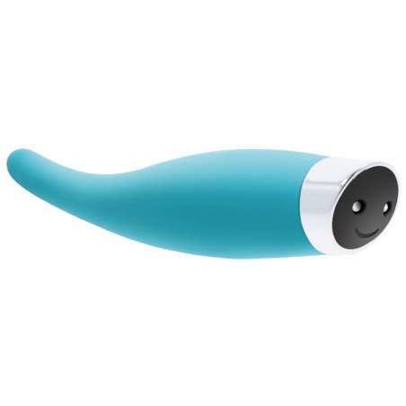Stimulateur Clitoridien Courbé - You Feel My Love Bleu - Pointe Ultra Fine - Rechargeable - 18 cm - Toyjoy