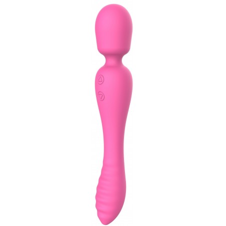Vibromasseur Strié Ou Wand The Evermore Fuchsia - Massage - Waterproof - Rechargeable - 13 cm / Ø 3 cm - Toyjoy