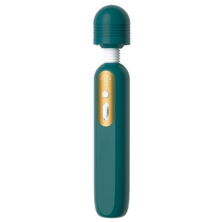 Stimulateur clitoridien - Wand Euromagic Vert - Rechargeable - 26 cm / Ø 4,5 cm - Generique