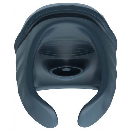 Masturbateur Vibrant Nova Noir - Forme De Coquille Ondulée - Rechargeable - 8 cm / 6,3 cm - Toyjoy