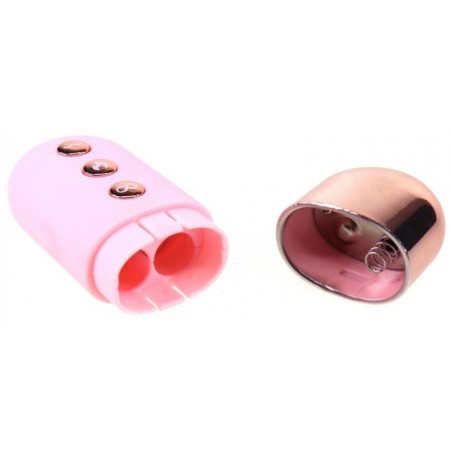 Œuf Vibrant Nervuré - Lilo Bullet Rose - Télécommandé - Rechargeable - Silicone doux - 8,5 cm / Ø 3,5 cm - Generique