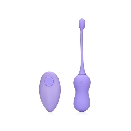 Boules de Geisha Vibrantes Viony Violet - Télécommandées - Rechargeable - Œuf Vibrant - 7 / Ø 3 cm - Loveline