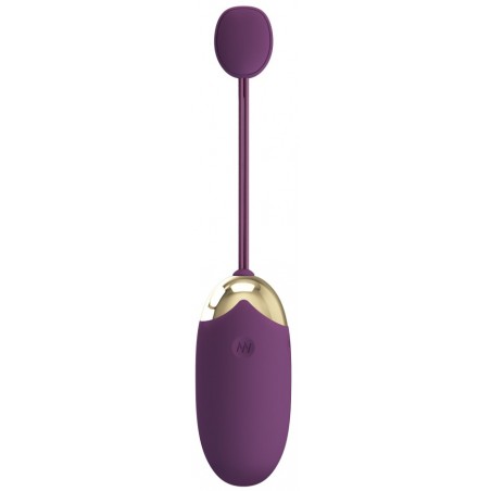 Œuf Vibrant Lisse - Abner Violet - Connecté - Waterproof - Rechargeable - 7 cm / Ø 3,4 cm - Pretty Love