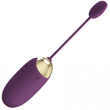 Œuf Vibrant Lisse - Abner Violet - Connecté - Waterproof - Rechargeable - 7 cm / Ø 3,4 cm - Pretty Love