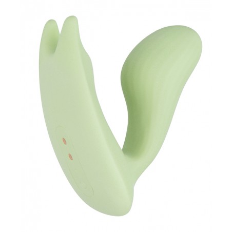 Œuf Vibrant Et Stimulateur Clitoridien Magic Umi Vert - Connecté - Waterproof - Rechargeable - 6,5 cm / Ø 2,8 cm - Magic Motion