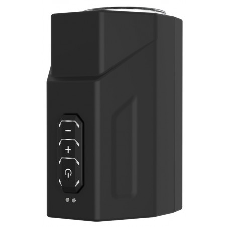 Masturbateur Tchumby Noir - Va-Et-Vient Et Rotation - Gaine Structurée - Rechargeable - 14 cm / Ø 4 cm - SuckMeToys
