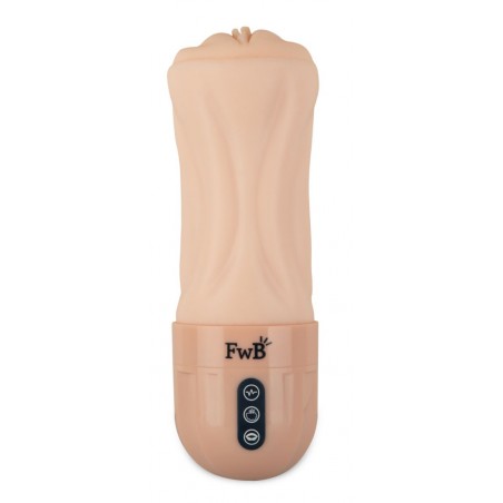 Masturbateur Réaliste Vagin - Alice Green - Vibrations Et Succions - Rechargeable - 16,5 cm / Ø 4,5 cm - Friend With Bebefits