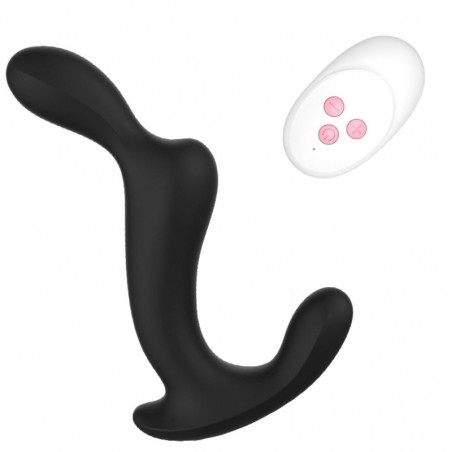 Stimulateur De Prostate Vibrant Tridis Noir Télécommandé - Waterproof - Rechargeable - 12 cm / Ø 3 cm - Anal Tech