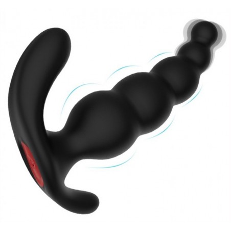 Stimulateur De Prostate Vibrant Dipper Vibrator A 5 Boules - Télécommandé - Etanche - Rechargeable - 12,5 cm / Ø 2 cm - Fukr