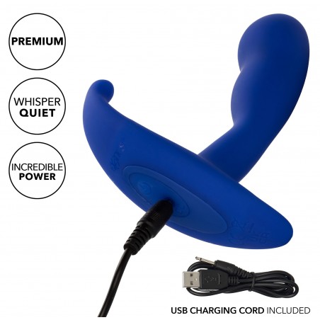 Stimulateur De Prostate Vibrant Advanced Curved Bleu - Waterproof - Rechargeable - 13 cm / Ø 3,4 cm - Calexotics