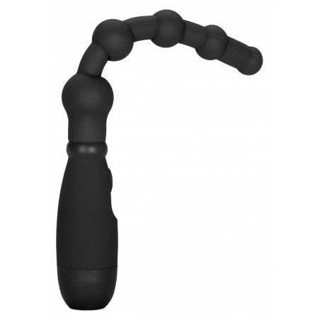 Plug Anal Vibrant - Booty Flexer Noir - 4 Boules - Flexible - 14 cm / Ø De 1,5 A 2,5 cm - Calexotics