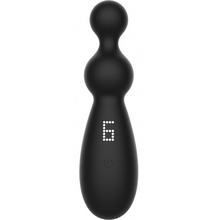 Plug Anal Vibrant A 2 Boules - Twin Thrill S Noir - Rechargeable - 7 cm / Ø De 2,7 A 3,5 cm - Hidden Desire