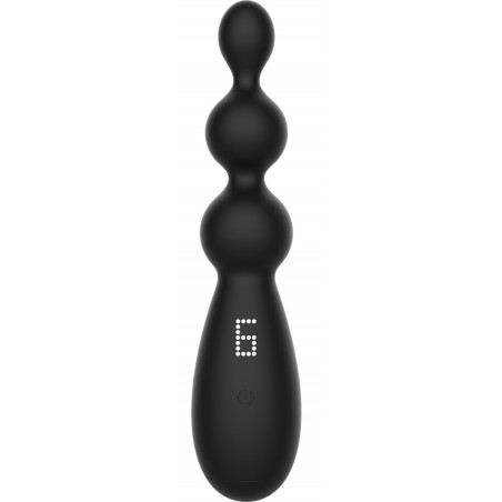 Plug Anal Vibrant A 3 Boules - Triple Thrill M Noir - Rechargeable - 11 cm / Ø De 2,1 A 3,6 cm - Hidden Desire