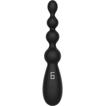 Plug Anal Vibrant A 4 Boules - Tetra Thrill L Noir - Rechargeable - 13,5 cm / Ø De 2,1 A 3,6 cm - Hidden Desire