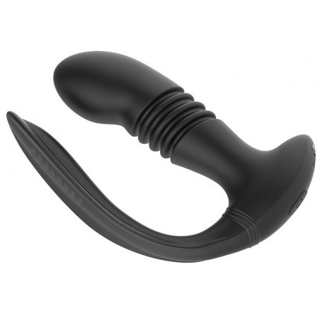 Stimulateur De Prostate Va-Et-Vient Mega Thrusty Noir - Télécommandé - Rechargeable - DE 11 A 12 cm / Ø 3,6 cm - Fukr