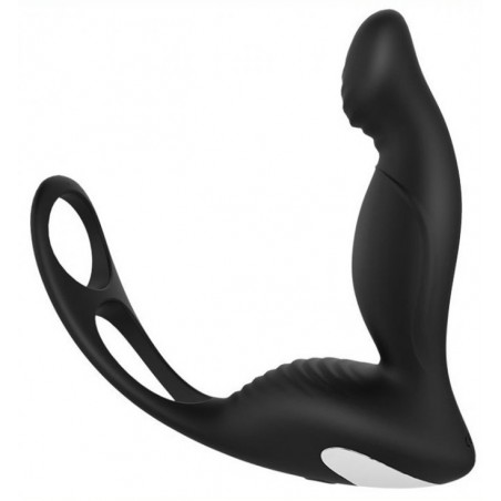 Stimulateur De Prostate Vibrant Langer P-Spot - Double Anneau Cock/Ball Pour Pénis Et Testicules - USB - 10 cm / Ø 3 cm - Fukr