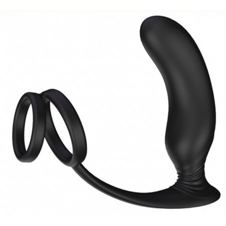 Stimulateur De Prostate Vibrant Lanco - Double Anneau Cock/Ball Pour Pénis Et Testicules - USB - 11 cm / Ø 3,2 cm - Fukr