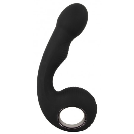 Plug Anal Vibrant Unisexe - G&P-Spot Noir - Point G ou P - Waterproof - Rechargeable - 11,5 cm / Ø 3,5 cm - Black Velvets