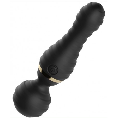 Stimulateur clitoridien - Wand Free Magic - Noir - Rechargeable - 19,5 cm / Ø 5,1 cm - Kinkgear