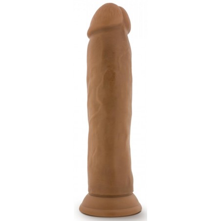Gode Flexible A Ventouse Ou Harnais Righthick Caramel - Souple Et Réaliste - 22 cm / Ø 5 cm - Dr Skin