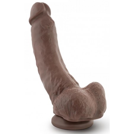 Gode Flexible A Ventouse Ou Harnais Mr Mayor Marron - Avec Testicules - Souple Et Réaliste - 16 cm / Ø 5 cm - Dr Skin