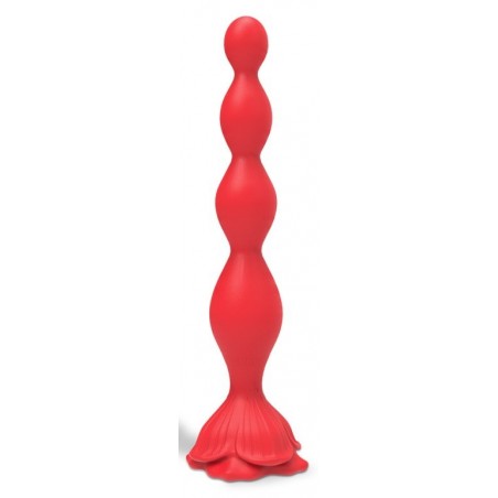 Plug Anal Vibrant Beely Vibe Rouge A Ventouse - Waterproof - Rechargeable - 16 cm / Ø De 1,8 A 3,2 cm - Analtech