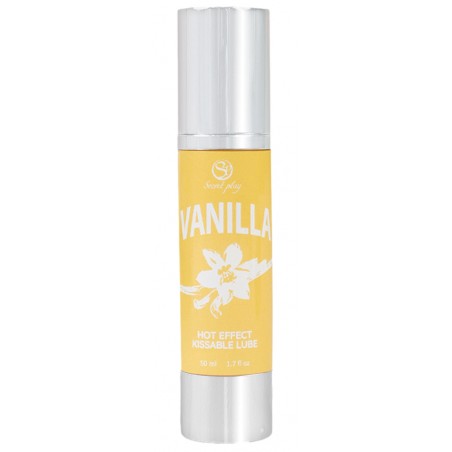 Lubrifiant A Base De Silicone Et Massage Touch & Kiss Parfum Vanille - Effet Chaud - Longue Durée - 50 Ml - Secret Play