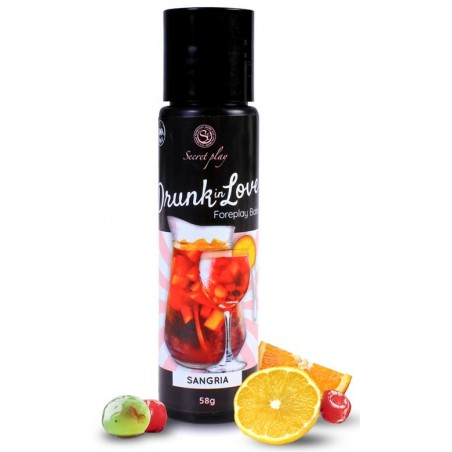 Lubrifiant A Base D'Eau Drunk In Love Comestible - Goût Sangria - 60 Ml - Secret Play