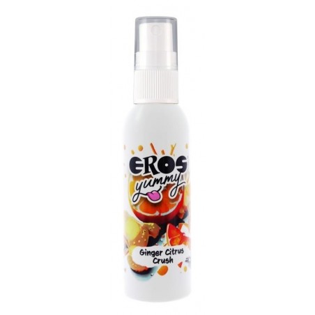 Spray Corporel A Lécher Et Lubrifiant A Base D'Eau - Yummy - Saveur Orange Gingembre - 50 Ml - Eros