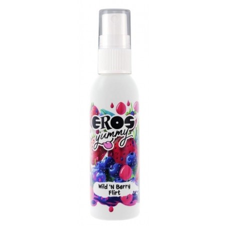 Spray Corporel A Lécher Et Lubrifiant A Base D'Eau - Yummy - Saveur Fruits Des Bois - 50 Ml - Eros