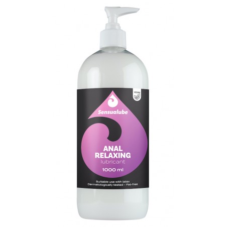 Lubrifiant Spécial Anal Relaxing - A Base D'Eau - Menthe - Longue Durée - 1000 Ml - Sensuable