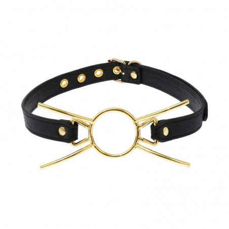 Ecarteur Bouche Ouverte Spidok Noir Doré - Branches en Métal - Sangle Réglable - Ø 3,8 Cm - BDS Master