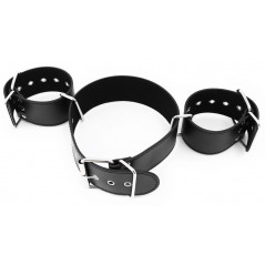 Menottes Pour Bras Restrain Waist De 17,5 A 29,5 cm - Reliées A 1 Bande De Dos De 37 A 51 cm - BDS Master