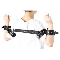 Menottes Pour Bras De 32 A 40 cm Et Pour Poignets De 22 A 29 cm - Reliées A 1 Bande De 31 A 50 cm - BDS Master