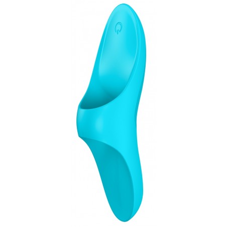 Doigt Vibrant Multi Fonctions - Teaser Turquoise - Rechargeable - Waterproof - 11 cm - Satisfyer