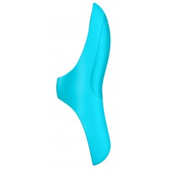 Doigt Vibrant Multi Fonctions - Teaser Turquoise - Rechargeable - Waterproof - 11 cm - Satisfyer