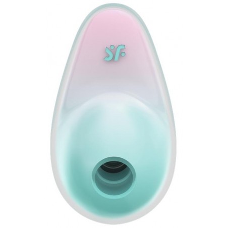 Stimulateur clitoridien Pixie Dust Vert Et Rose - Vibration/Aspiration - Rechargeable - Waterproof - 9 cm / Ø 5 cm - Satisfyer