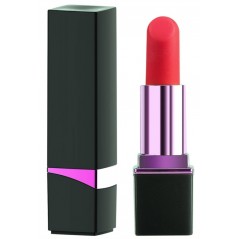 Stimulateur Clitoridien Lipstick Rock Noir Et Argent - Forme De Rouge A Lèvres - USB - Etanche - 9,2 cm / Ø 2,3 cm - Generique