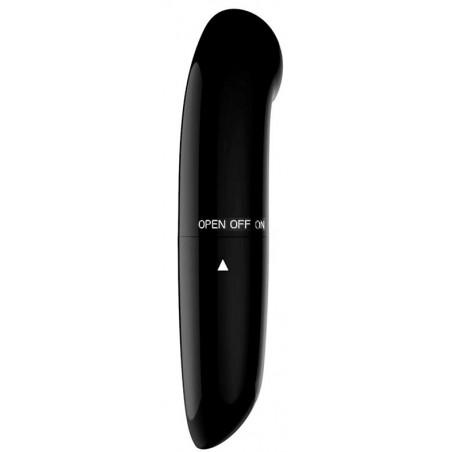 Stimulateur Clitoridien Denzel Noir - Tête Recourbée Et Arrondie - Waterproof - 13 cm / Ø 2,8 cm - Latetobed