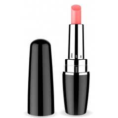 Stimulateur Clitoridien Viblips Noir Et Argent - Forme de Rouge A Lèvres - 9,5 cm / Ø 2,5 cm - Latetobed