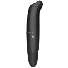 Stimulateur Clitoridien Morton Noir - Tête Courbée - Waterproof - 13 cm / Ø 2,5 cm - Latetobed