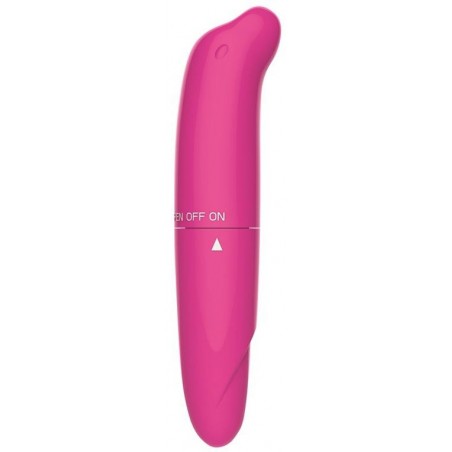 Stimulateur Clitoridien Morton Fuchsia - Tête Courbée - Waterproof - 13 cm / Ø 2,5 cm - Latetobed