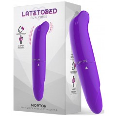 Stimulateur Clitoridien Morton Violet - Tête Courbée - Waterproof - 13 cm / Ø 2,5 cm - Latetobed