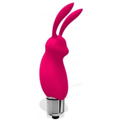 Stimulateur Clitoridien Rabbit Hopye Fuchsia - Oreilles De Lapin - Waterproof - 10 cm / Ø 3 cm - Latetobed