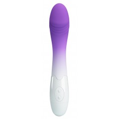 Vibromasseur Point G - Elemental Bicolore Blanc Et Violet - 19,5 cm / Ø 3,5 cm - Pretty Love