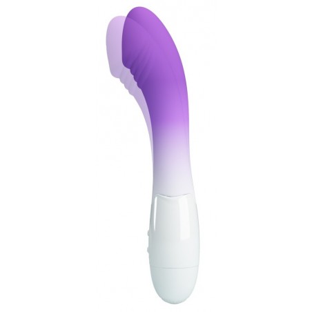 Vibromasseur Point G - Elemental Bicolore Blanc Et Violet - 19,5 cm / Ø 3,5 cm - Pretty Love
