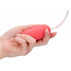 Œuf Vibrant - Splash Rouge Lisse - Télécommandé - Waterproof - 8 cm / Ø 3,4 cm - Shots Toys