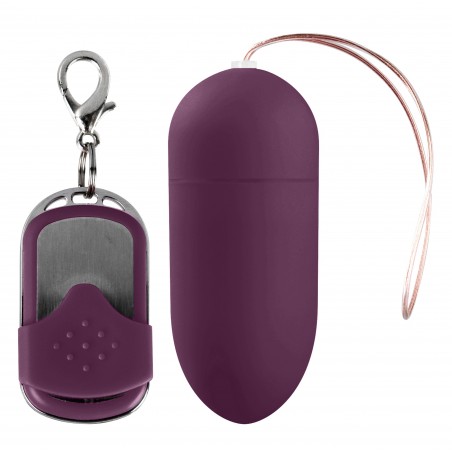 Œuf Vibrant - Splash Violet Lisse - Télécommandé - Waterproof - 8 cm / Ø 3,4 cm - Shots Toys