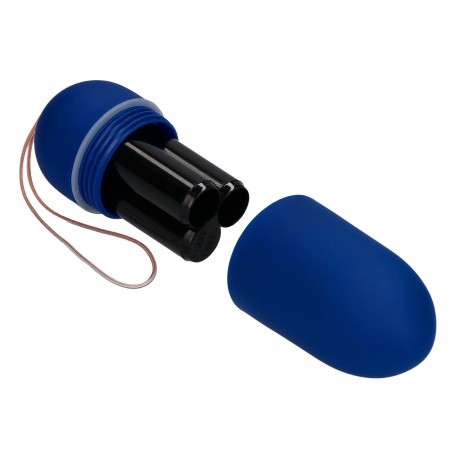 Œuf Vibrant - Splash Bleu Lisse - Télécommandé - Waterproof - 8 cm / Ø 3,4 cm - Shots Toys